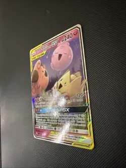 Togepi & Cleffa & Igglybuff GX 143/236 Cosmic Eclipse Holo Pokemon Card LP - Image 2