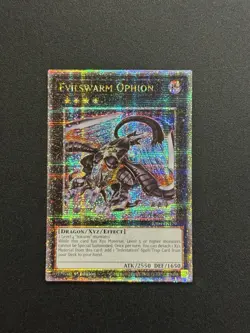 2025 YUGIOH RA04 QCR SECRET RARE EVILSWARM OPHION NM - Image 1