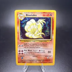 Pokemon Ninetales 12/102 Holo Rare Base Set Pokemon Card NM/LP -c - Image 1