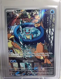 Pokemon TCG Stellar Crown Squirrel Card 148/142 Full Art Illustration Rare NM - Image 1