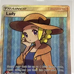 Lady - SV86/SV94 - Pokemon Hidden Fates Sun & Moon Full Art Ultra Rare Card NM - Image 2