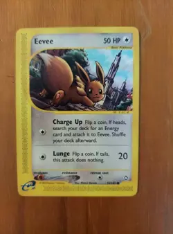 Pokemon Card, Eevee, Basic, 2002, 75/147, 50HP, Aquapolis - Image 1