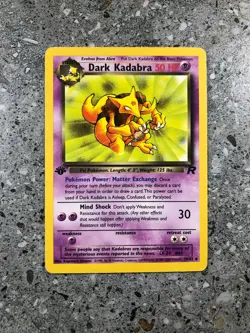 Pokemon TCG Cards 1st Edition Dark Kadabra 39/82 Team Rocket EXC - Image 1