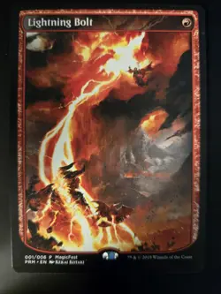 Lightning Bolt NM PROMO MagicFest 2019 MTG FREE SHIPPING - Image 1
