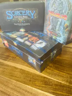 Sorcery Contested Realm TCG Sealed Booster Box + New Precon Decks + Dragonlord!! - Image 1