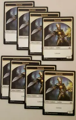 [8x] Soldier Token (002/008) Guilds of Ravnica MTG Magic The Gathering NM - Image 1