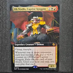 MTG - Ob Nixilis, Captive Kingpin - EXTENDED ART - Legendary Creature - MAT #176 - Image 1