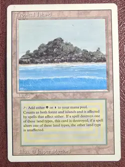 Tropical Island - MtG Revised/3rd Ed. - Rare LP/MP 1994 (c3) - Image 2