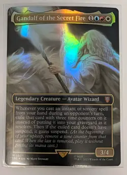 Gandalf of the Secret Fire (Borderless) Foil Commander: Lord of the Rings - MTG - Image 1