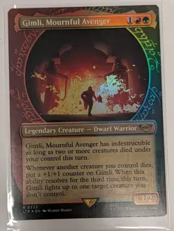 Gimli, Mournful Avenger (Showcase) Lord of the Rings - MTG RARE - Image 1