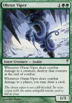 MTG Ohran Viper, ColdSnap, Heavily Played, English - Image 1