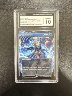 Omniscience Enchanting Tales WOT Anime Borderless 0070 CGS 10 Gem Mint - Image 1
