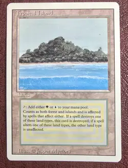 Tropical Island - MtG Revised/3rd Ed. - Rare LP/MP 1994 (c1) - Image 2