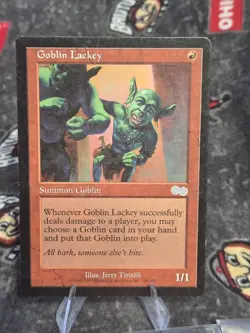 Playset Goblin Lackey x4 - Ursa’s Saga LP/NM (Clean) MTG TCG - Image 1