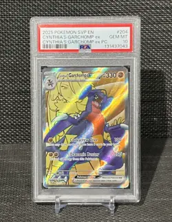 PSA 10 - Pokemon SVP Cynthia's Garchomp ex #204 Black Star Promo - Image 1