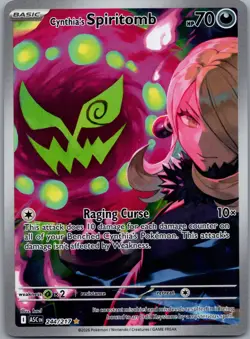 Cynthia's Spiritomb 244/217 ME: Ascended Heroes Pokemon TCG Illustration Rare NM - Image 1