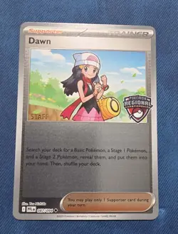 Dawn STAFF Regional Promo Phantasmal Flames MasterSet Pokemon Card 087/094 - Image 1
