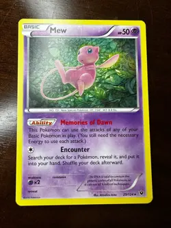 Mew 29/124 Holo, 2016 Fates Collide, Pokemon TCG Cards - Image 1