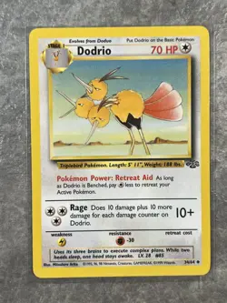 Dodrio 34/64 Pokemon TCG Jungle Vintage WOTC Card Regular (Light Play) 2 - Image 1