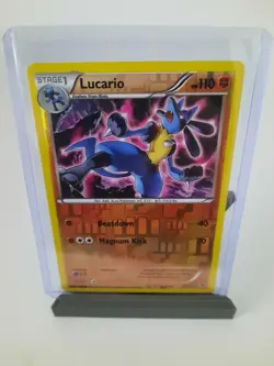 Lucario XY Fates Collide Reverse Holo 47/124 Pokemon Card - Image 1