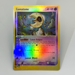 Pokemon Lunatone 8/100 EX Sandstorm Holo & Reverse Holo 2003 - LP (Lot of 2) - Image 2