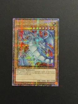 2025 YUGIOH RA04 QCR SECRET RARE BLUE EYES WHITE DRAGON ALT ART NM 💫 - Image 1