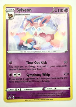 Pokemon Sylveon TCG SWSH211 Holo Black Star Promo Astral Radiance - Image 1