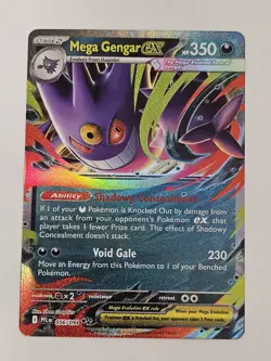 Mega Gengar ex 056/094 Me02: Phantasmal Flames Holo Pokemon TCG - Image 1