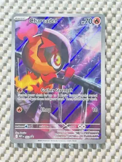 Charcadet 022 Full Art Promo Pokemon Mega Phantasmal Flames English Near Mint - Image 3