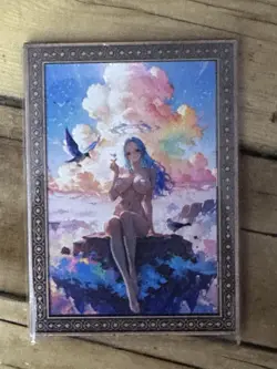 One Piece CCG Goddess Vivi Metal Card - Oil Painting In The Clouds /50 - Image 1
