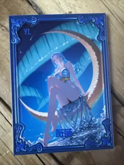 One Piece CCG Goddess Vivi Metal Card - Sitting On The Moon - Image 1
