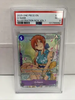 O-Nami (Illustration Box Vol.1) OP05-062 One Piece Promotion Cards Foil PSA 9 - Image 1