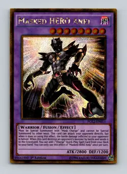Masked HERO Anki Gold Secret Rare Premium Gold: Return of the Bling PGL2-EN011 L - Image 1