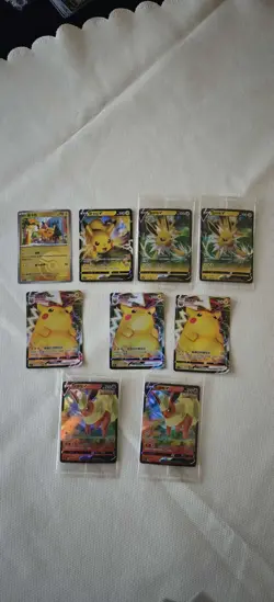 Pokemon card Pikachu vmax .Eevee v JM64 - Image 1