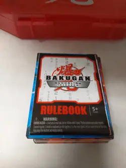 Bakugan BATTLE BRAWLERS Baku-Case Red Carrying Case With Cards & 3 Brawlers - Image 4