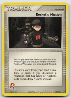 Pokemon Card Rocket's Mission Uncommon Team Rocket Returns 88/109 - Image 1