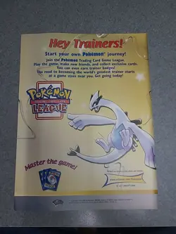 Pokemon Trading Card Game Lugia Print Ad 2001 8x11 Great To Frame - Image 1