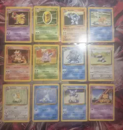 Complete Base Set 17-102 LP/MP Rare Commons And Uncommons Non Holo Pokemon Cards - Image 3