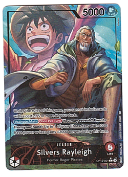 Silvers Rayleigh OP12-001 Alt Art L Legacy Of The Master One Piece Card Game ENG - Image 1