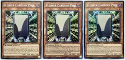 3 x DRL3-EN031 Flower Cardian Pine - Secret Rare 1st Edition LP/NM YuGiOh Card - Image 1