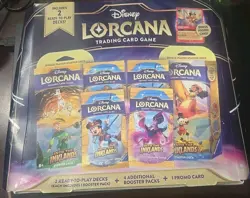 Disney Lorcana TCG Into The Inklands Bundle Box Includes Bonus Promo Cards - Image 1