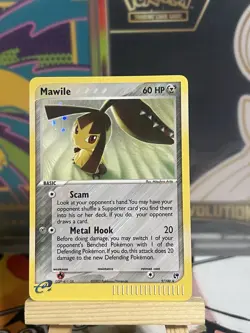 Pokemon Mawile EX Sandstorm Holo Rare 9/100 60 HP English Card 2003 - Image 1