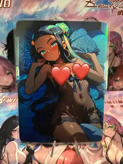 Holo Beautiful Waifu Handmade Card Goddess Story CCG Anime Double Sided - Image 1