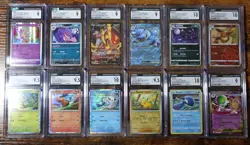 Pokemon CGC 9 & CGC 10 Lot of 12 Graded English, Japanese, Chinese Pokemon Cards - Image 1