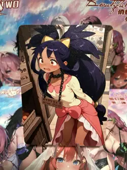 Matte Beautiful Waifu Handmade Card Goddess Story CCG Anime Double Sided - Image 1