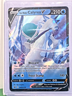 Ice Rider Calyrex V SWSH130 SWSH: Sword & Shield *Black Star Promo* Card Holo NM - Image 1