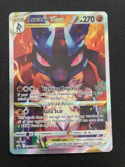 Pokemon TCG Lucario VSTAR SWSH291 Crown Zenith Promo Card Holo NmMt !!! - Image 1