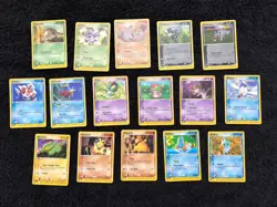 Vintage Lot Of 16 Pokemon Ruby and Sapphire Common Cards NM - Image 1