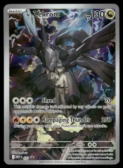 Pokemon Cards N's Zekrom 031 Mega Evolution Promo Holo Promo NM - Image 1