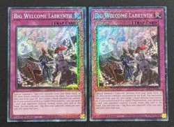 2025 YUGIOH RA04 1ST COLLECTORS RARE BIG WELCOME LABRYNTH X2 NM - Image 1